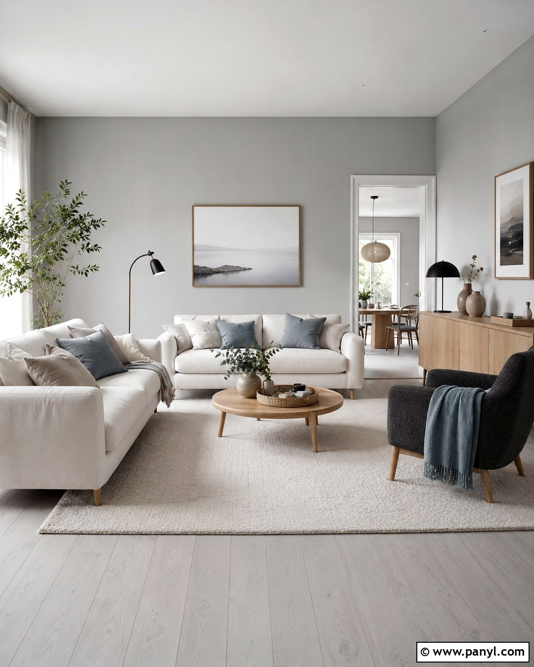Scandinavian Gray Interior - 20 Gray Walls Gray Floors