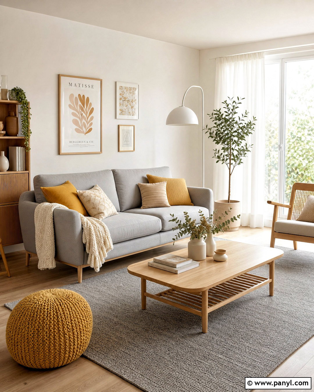 Scandinavian Grey And Mustard Living Room - 20 grey and mustard living room ideas