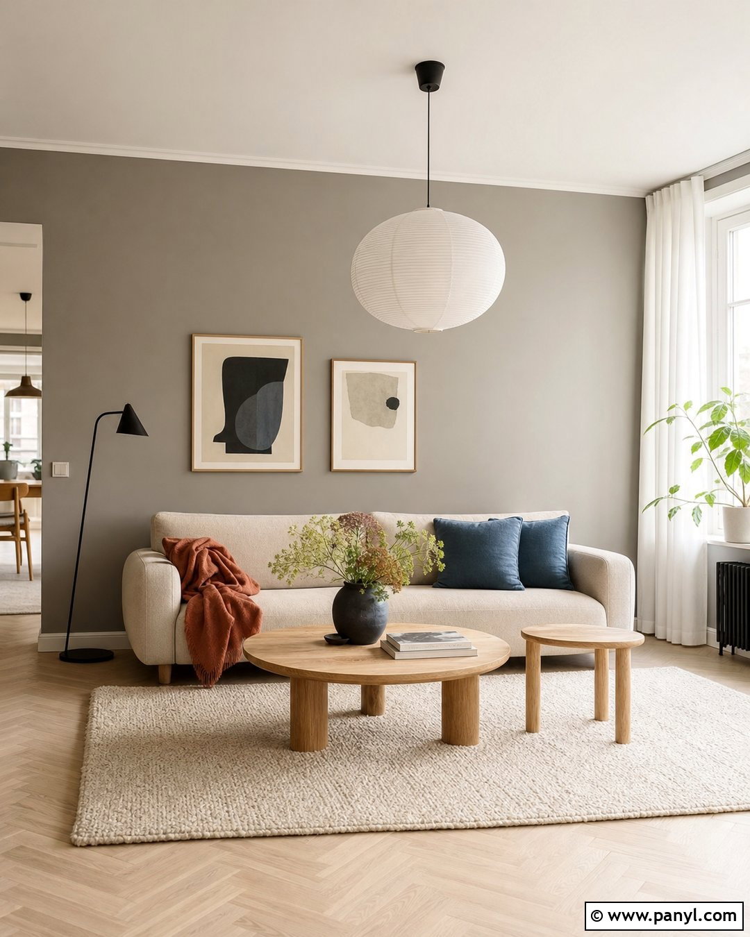 Scandinavian Grey Feature Wall - 30 Grey Feature Wall Ideas