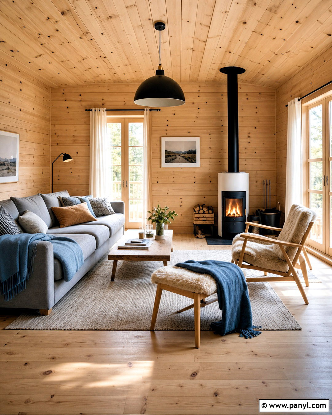 Scandinavian Knotty Pine Cabin - 20 knotty pine cabin ideas