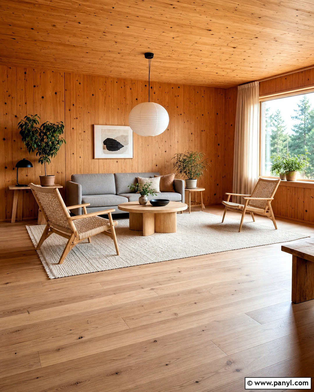 Scandinavian Knotty Pine Living Room - 20 knotty pine living room ideas