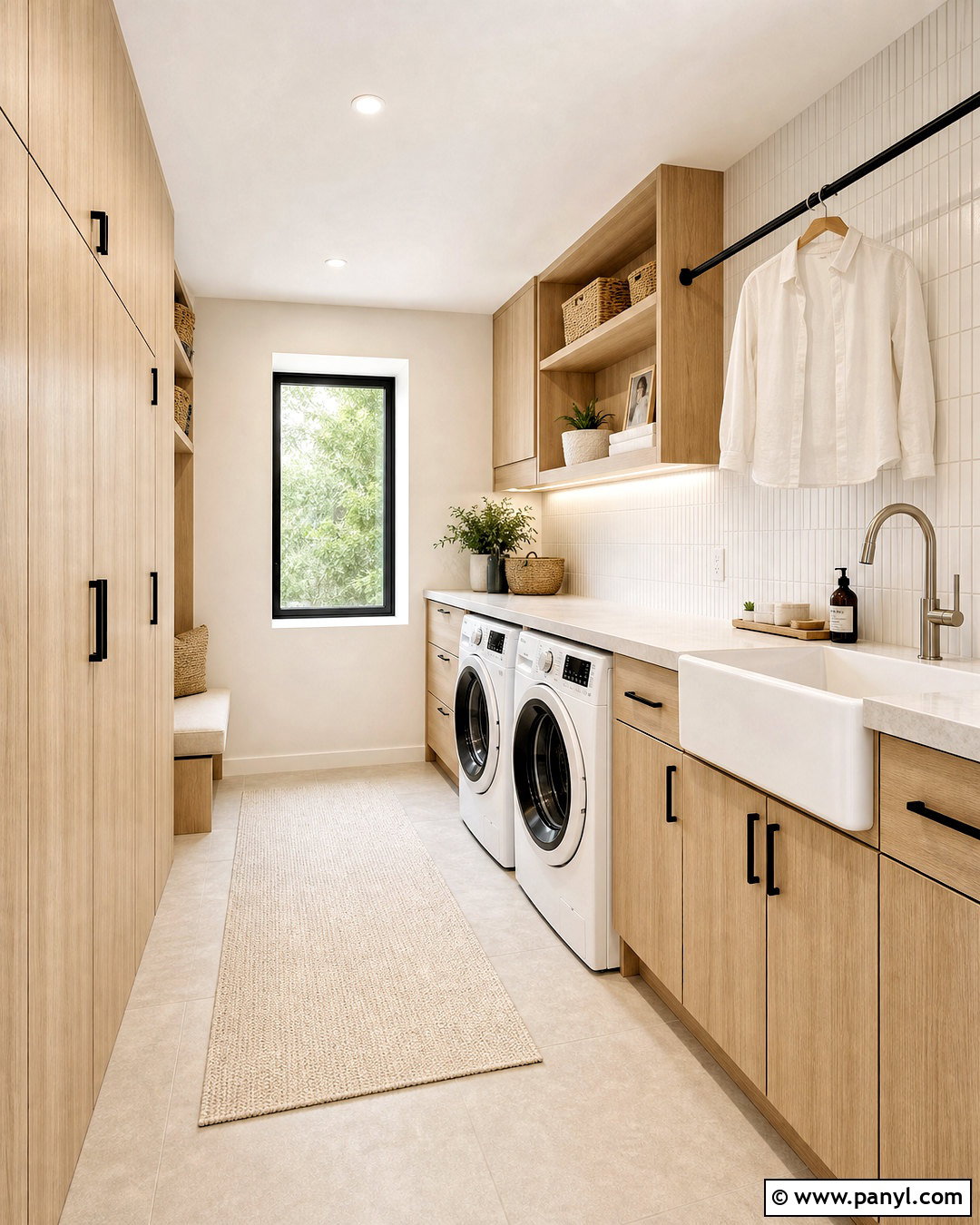 Scandinavian Laundry Room With Natural Wood - 20 laundry room ideas