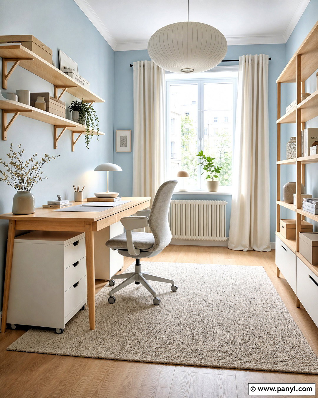 Scandinavian Light Blue Office Walls - 20 light blue office walls