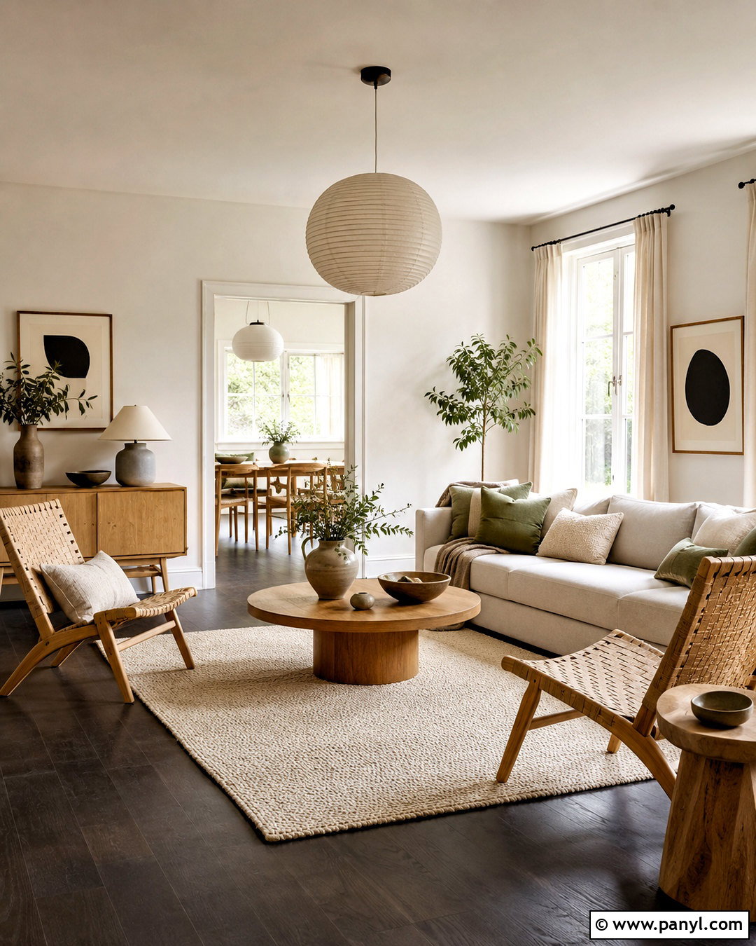Scandinavian Living Room With Dark Floors - 20 living room designs dark floors