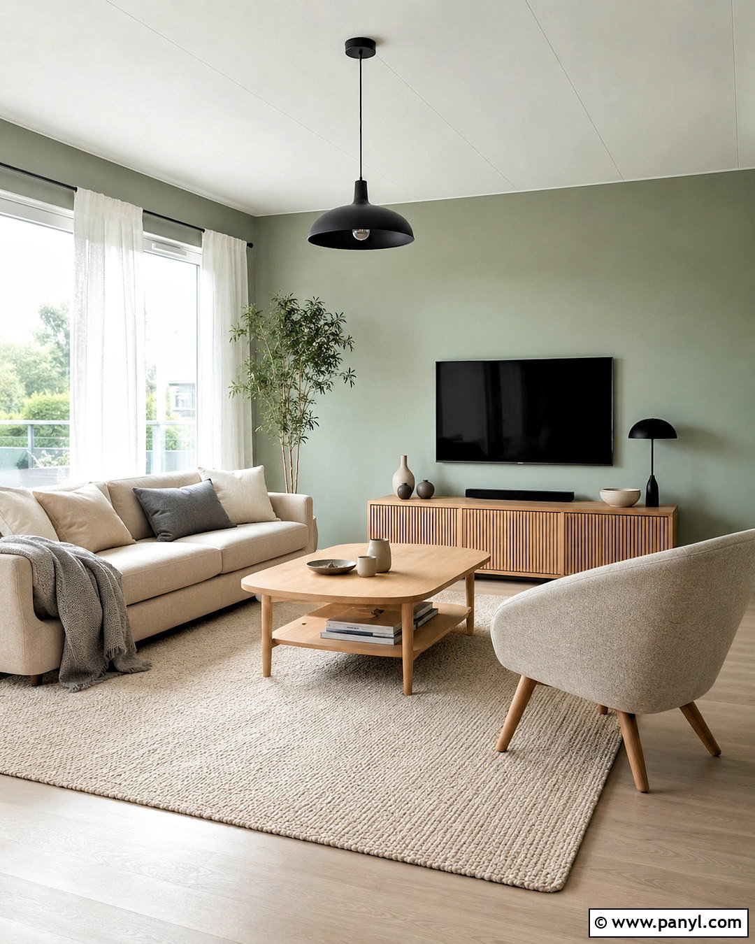 Scandinavian Pale Green Living Room - 20 pale green living room ideas