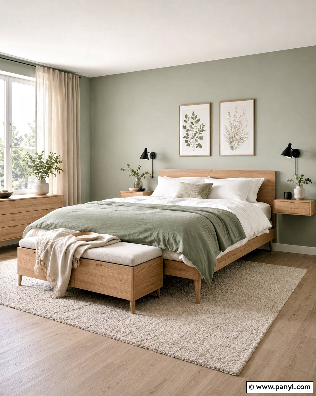 Scandinavian Pastel Green Bedroom - 20 modern pastel bedroom ideas