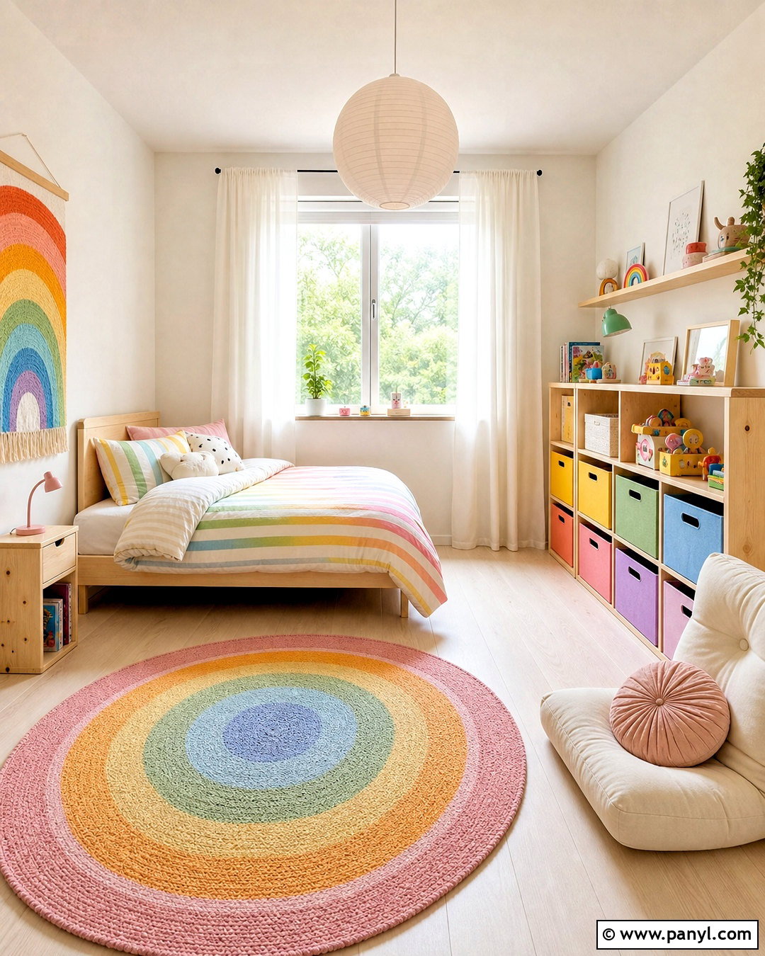 Scandinavian Rainbow Room - 20 rainbow room ideas