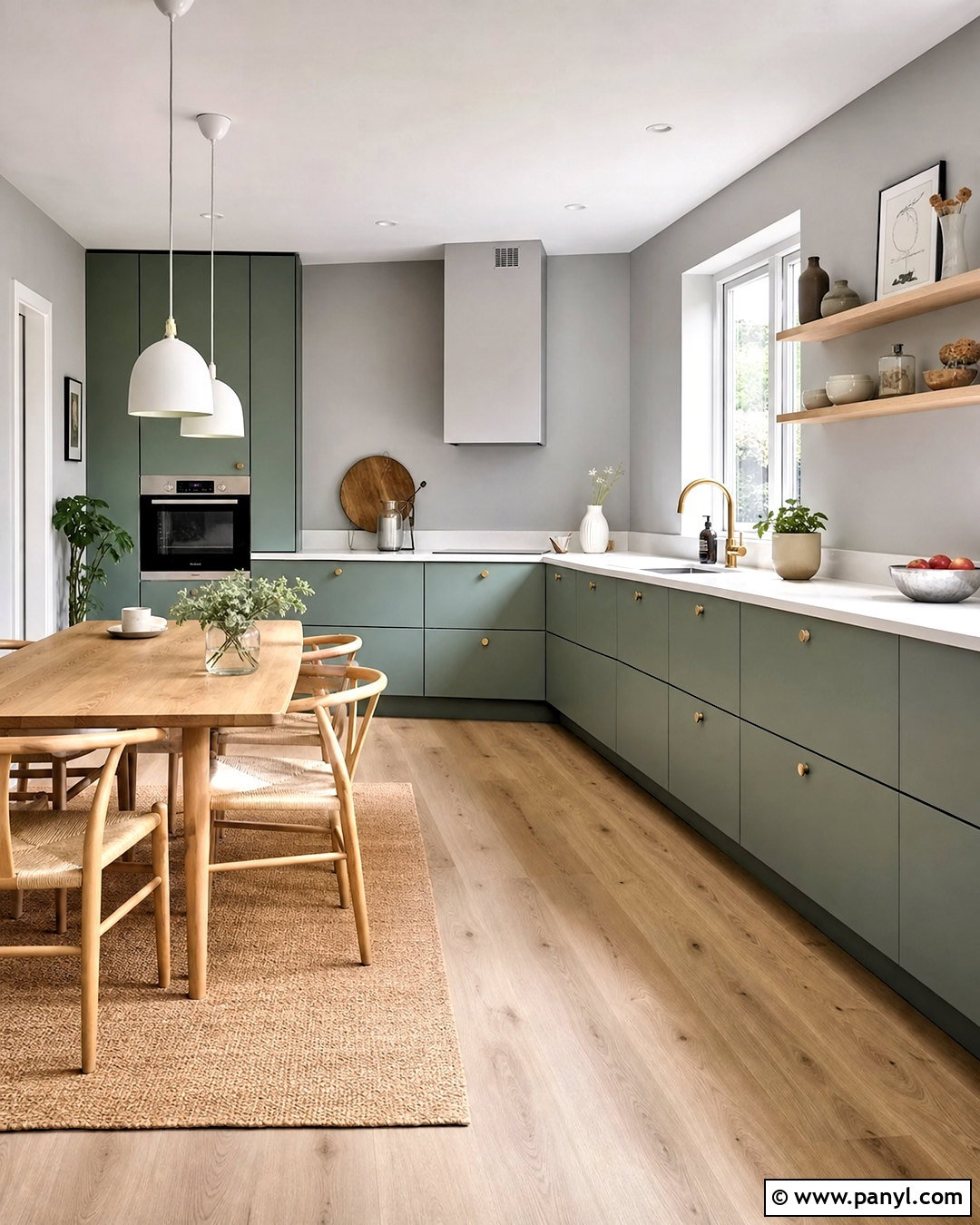 Scandinavian Sage Green And Gray Kitchen - 20 sage green and grey kitchen ideas