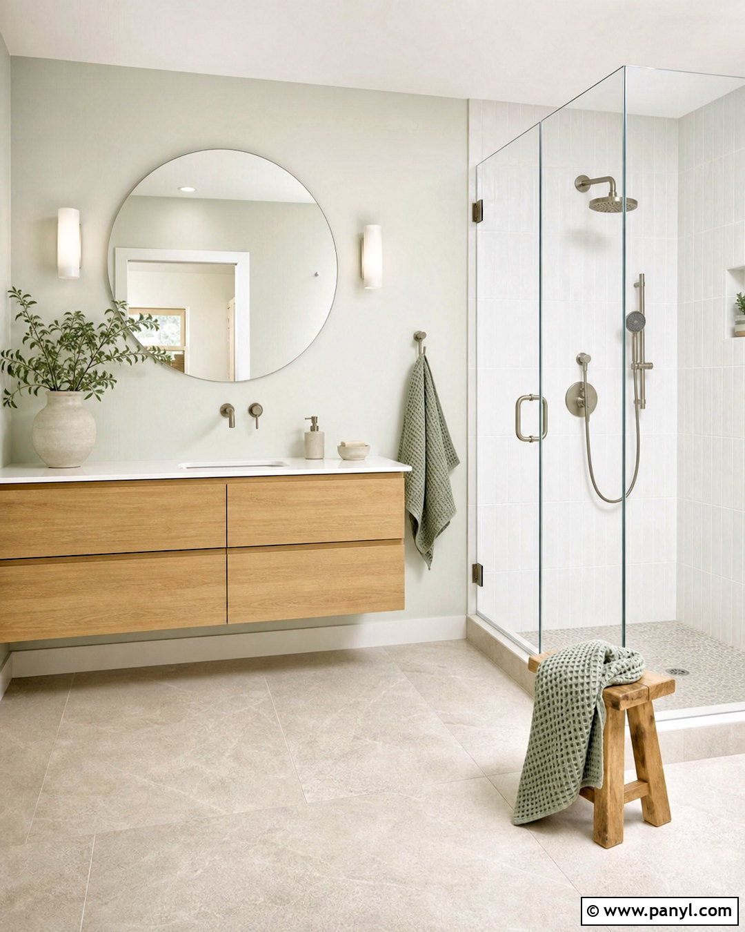 Scandinavian Sage Green And White Bathroom - 20 sage green and white bathroom ideas