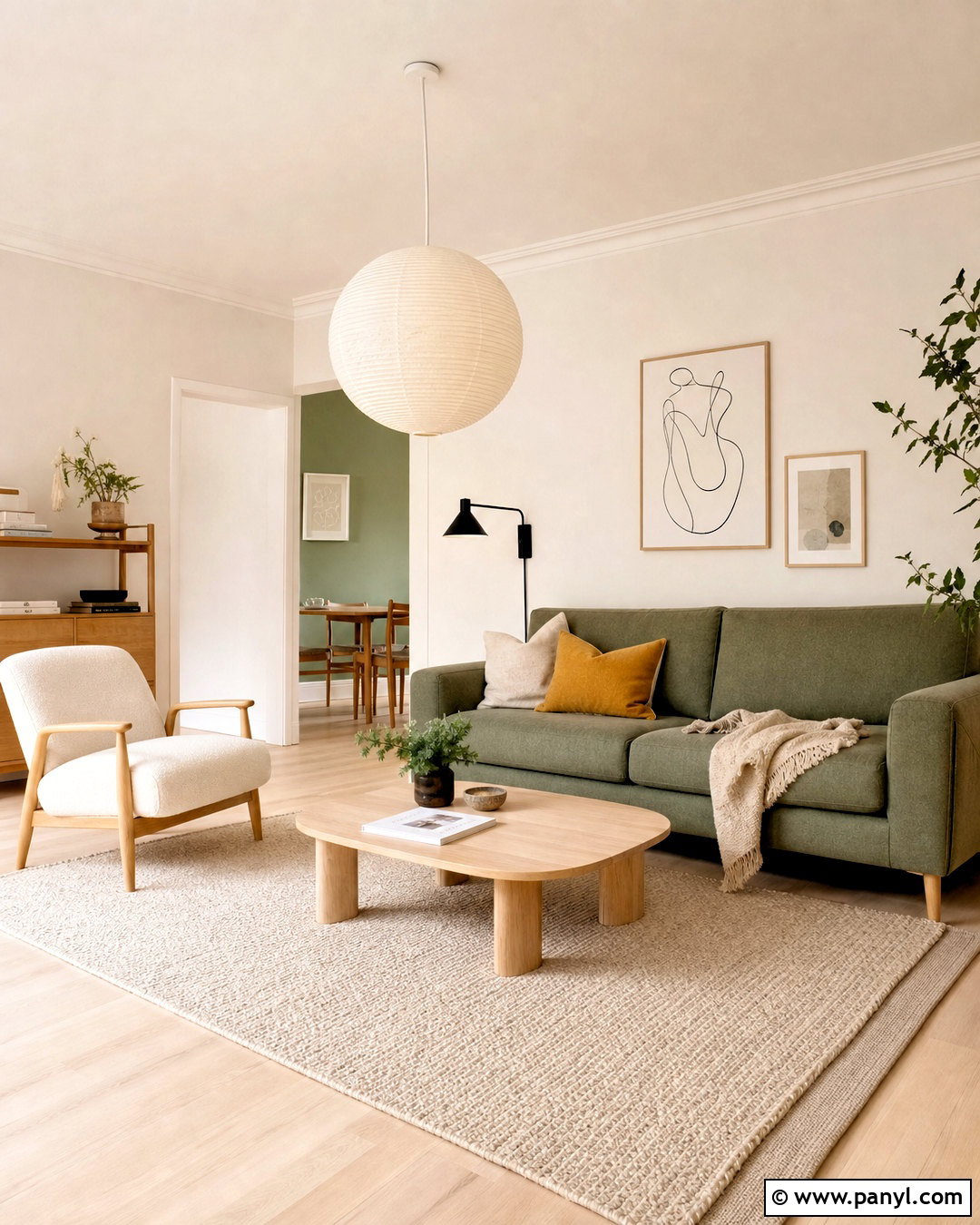 Scandinavian Sage Green Sofa - 20 sage green sofa living room ideas