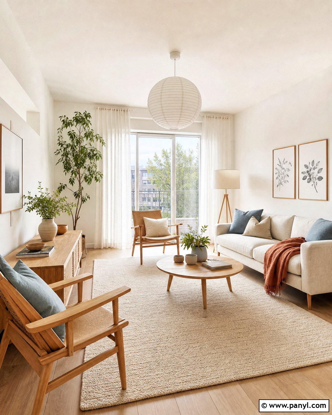 Scandinavian Warm White Living Room - 20 warm white living room ideas