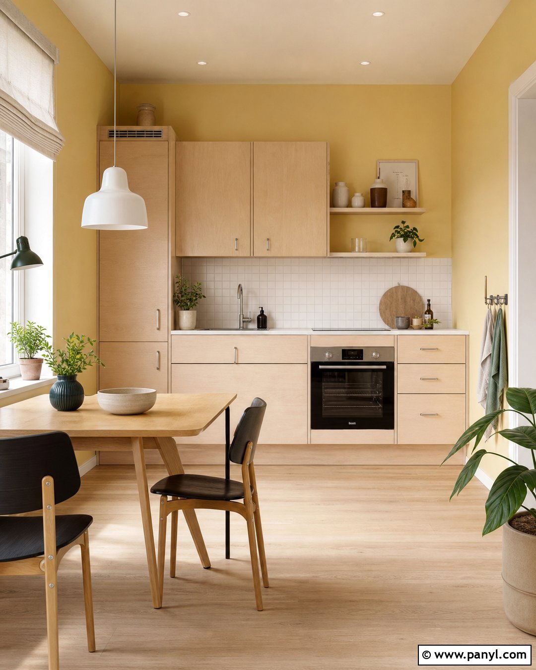 Scandinavian Yellow Kitchen Walls - 45 Yellow Kitchen Walls