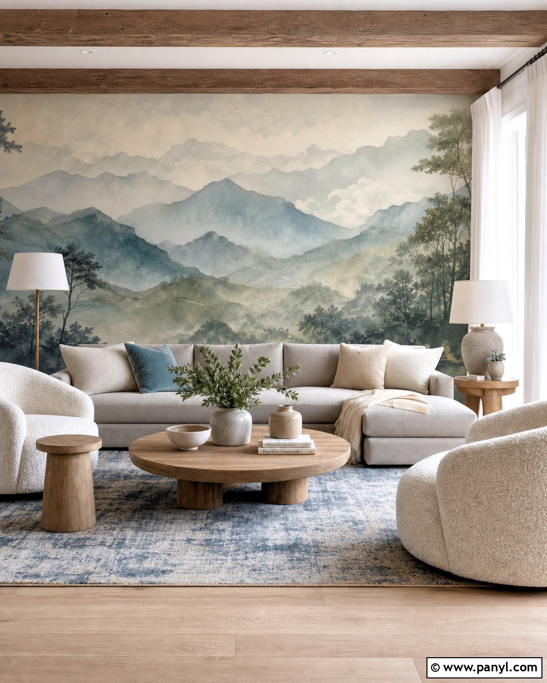 Scenic Landscape Wallpaper Living Room - 20 wallpaper backgrounds living room ideas