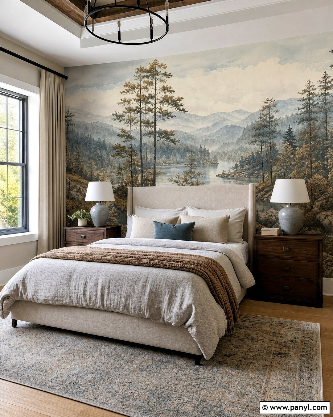 Scenic Mural Accent Wall - 20 unique accent wall ideas