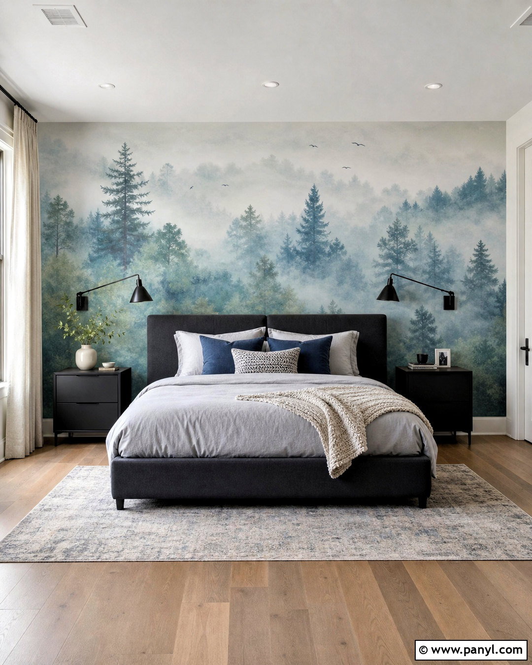 Scenic Mural Bedroom Wall - 20 bedroom wall accent ideas