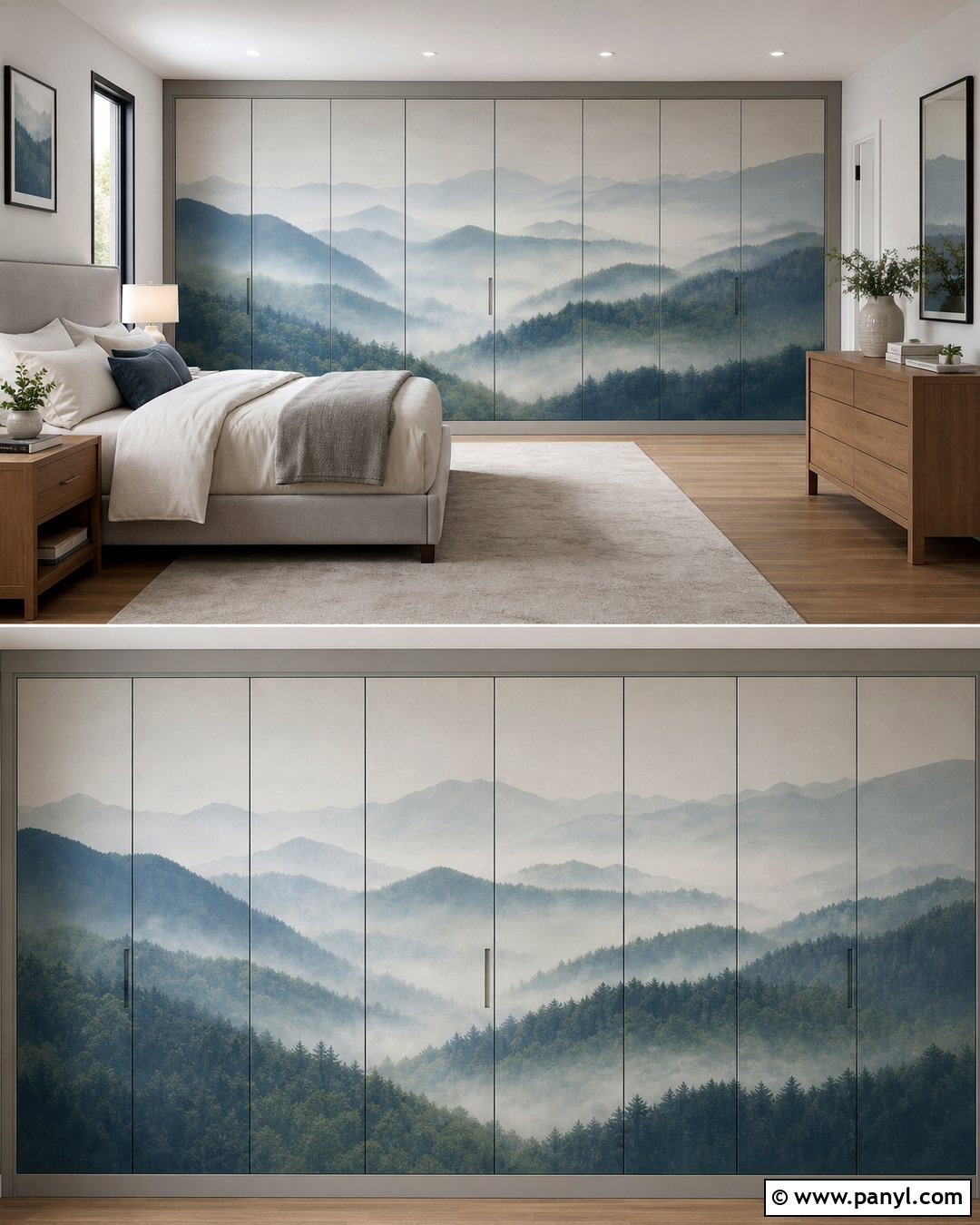 Scenic Mural Wardrobe Wallpaper - 40 Wardrobe Wallpaper Ideas