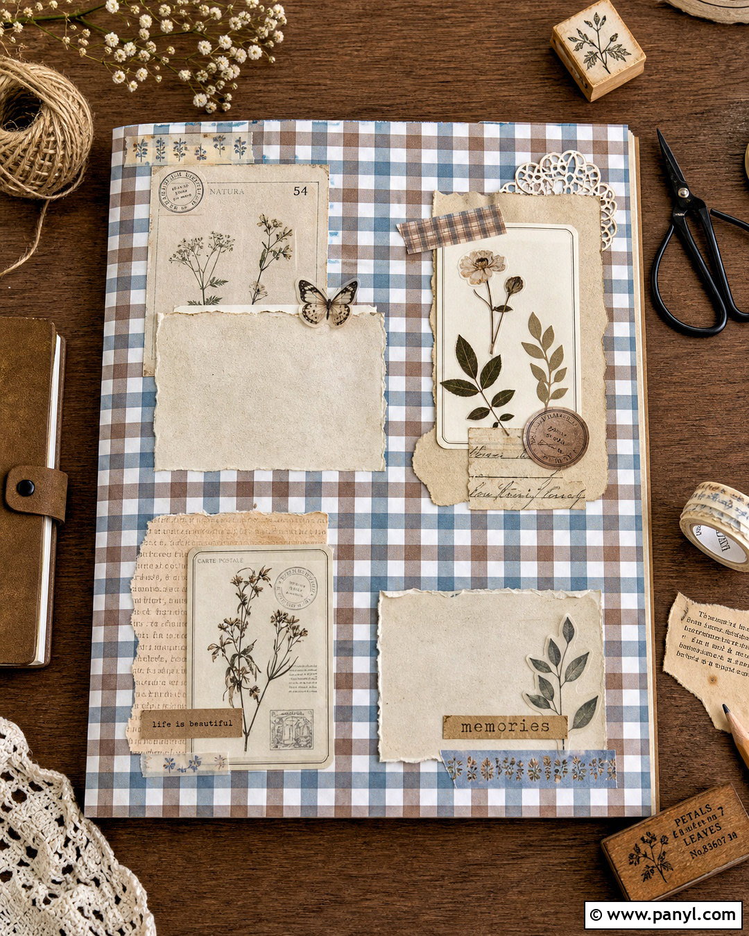 Scrapbook Gingham Background - 20 gingham background aesthetic ideas
