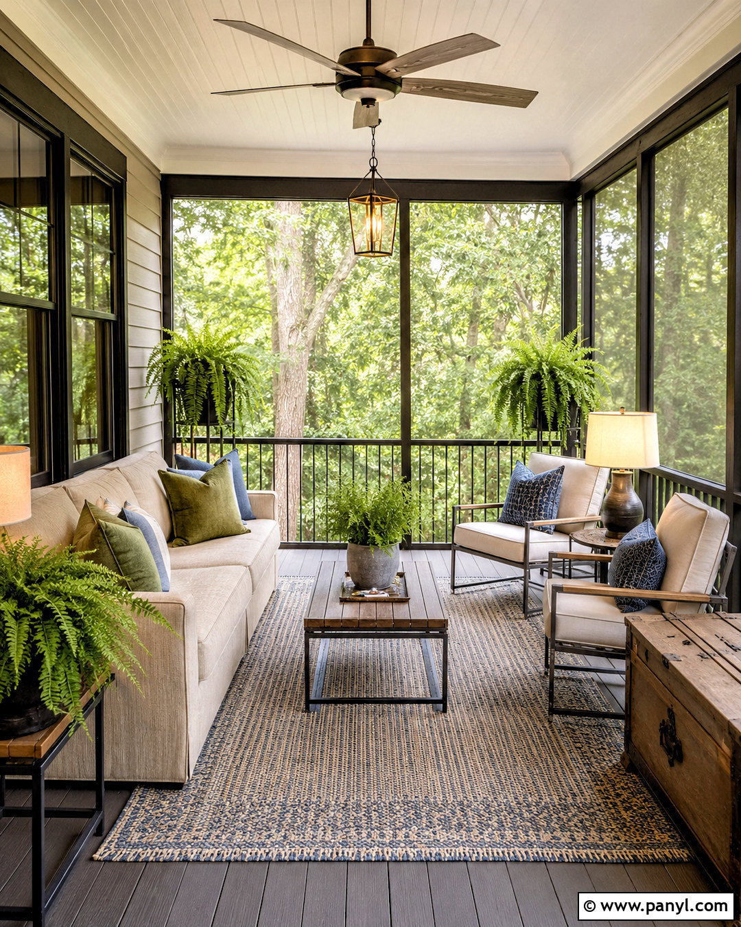 Screened Front Porch - 20 cozy front porch ideas