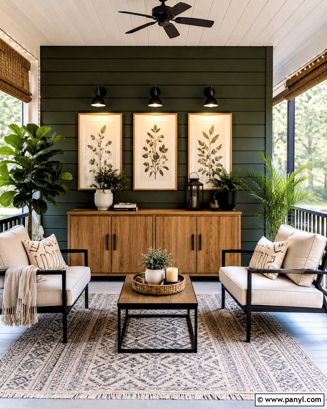 Screened Porch Feature Wall - 20 porch wall design ideas
