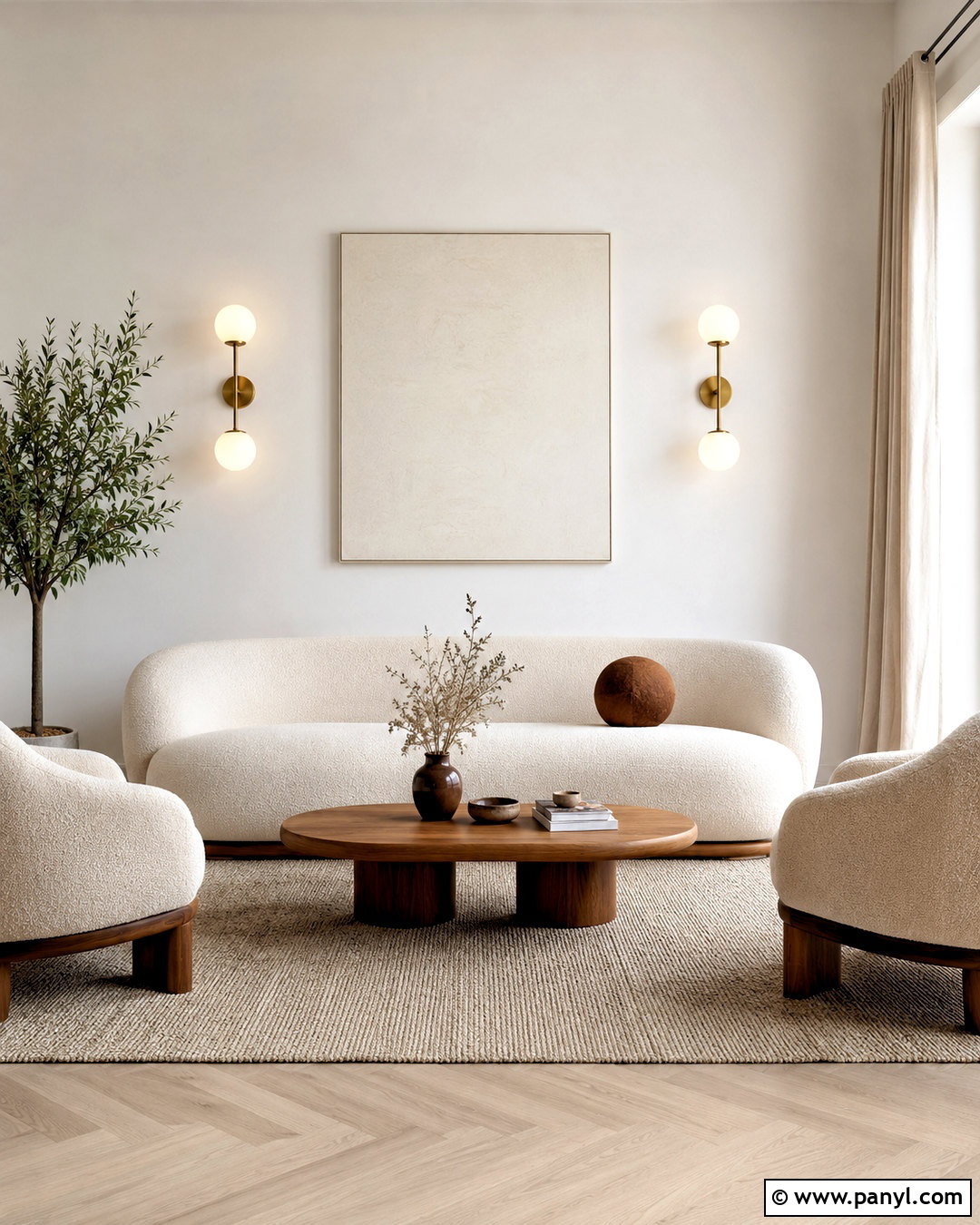 Sculptural Sconce Wall - 20 minimal wall ideas