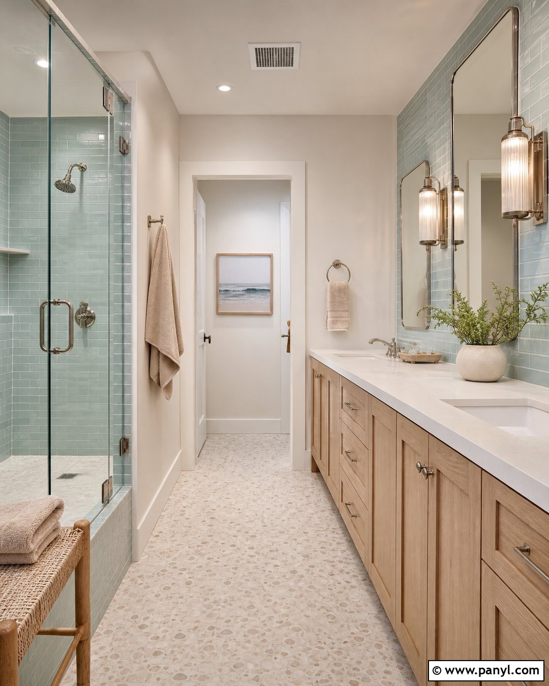Sea Glass Bathroom - 25 Bathroom Color Trends 2027