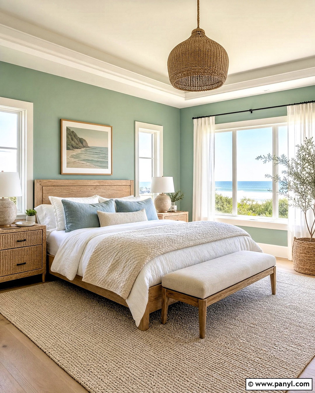 Sea Glass Green Paint Color - 20 beachy paint colors