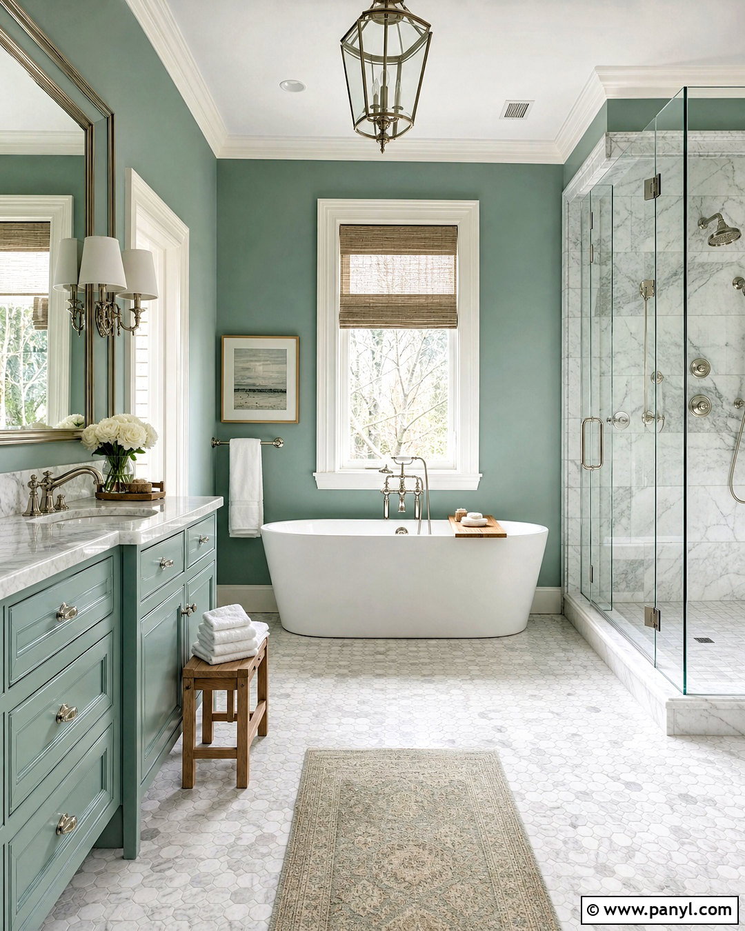 Sea Green And Marble Bathroom - 20 sea green bathroom ideas