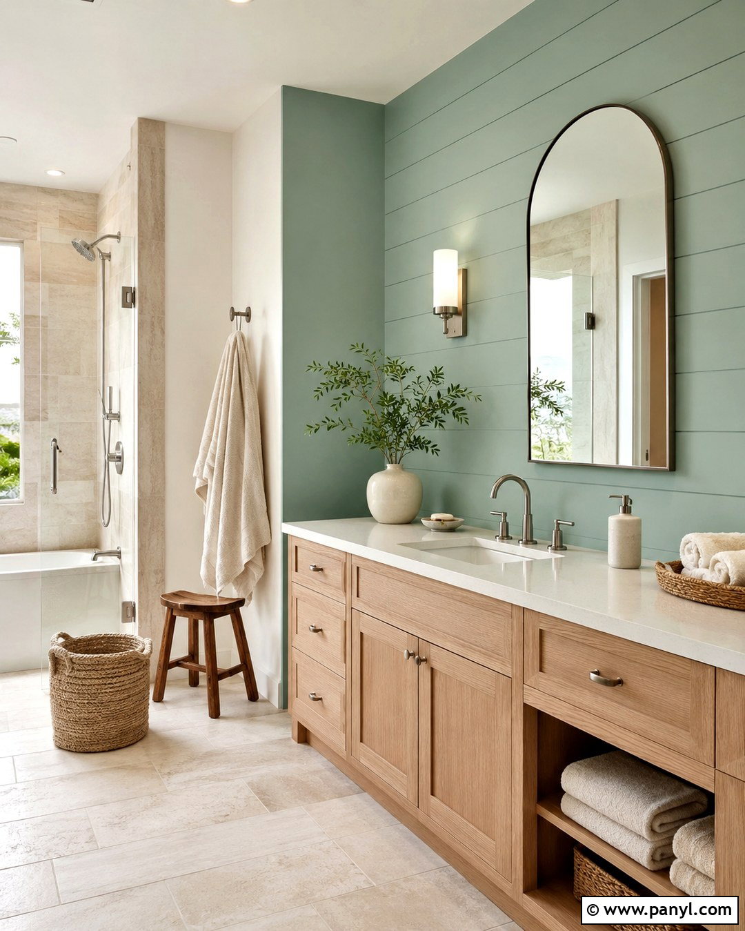 Sea Green Bathroom Accent Wall - 20 Best Green For Accent Wall Ideas