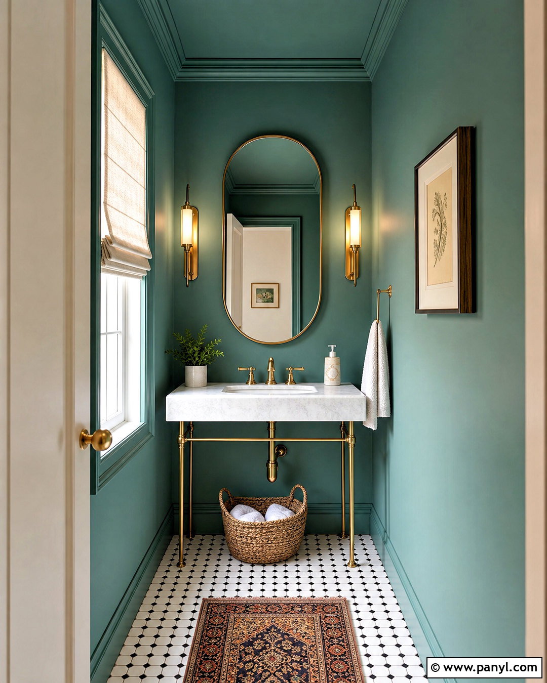 Sea Green Powder Room - 20 sea green bathroom ideas