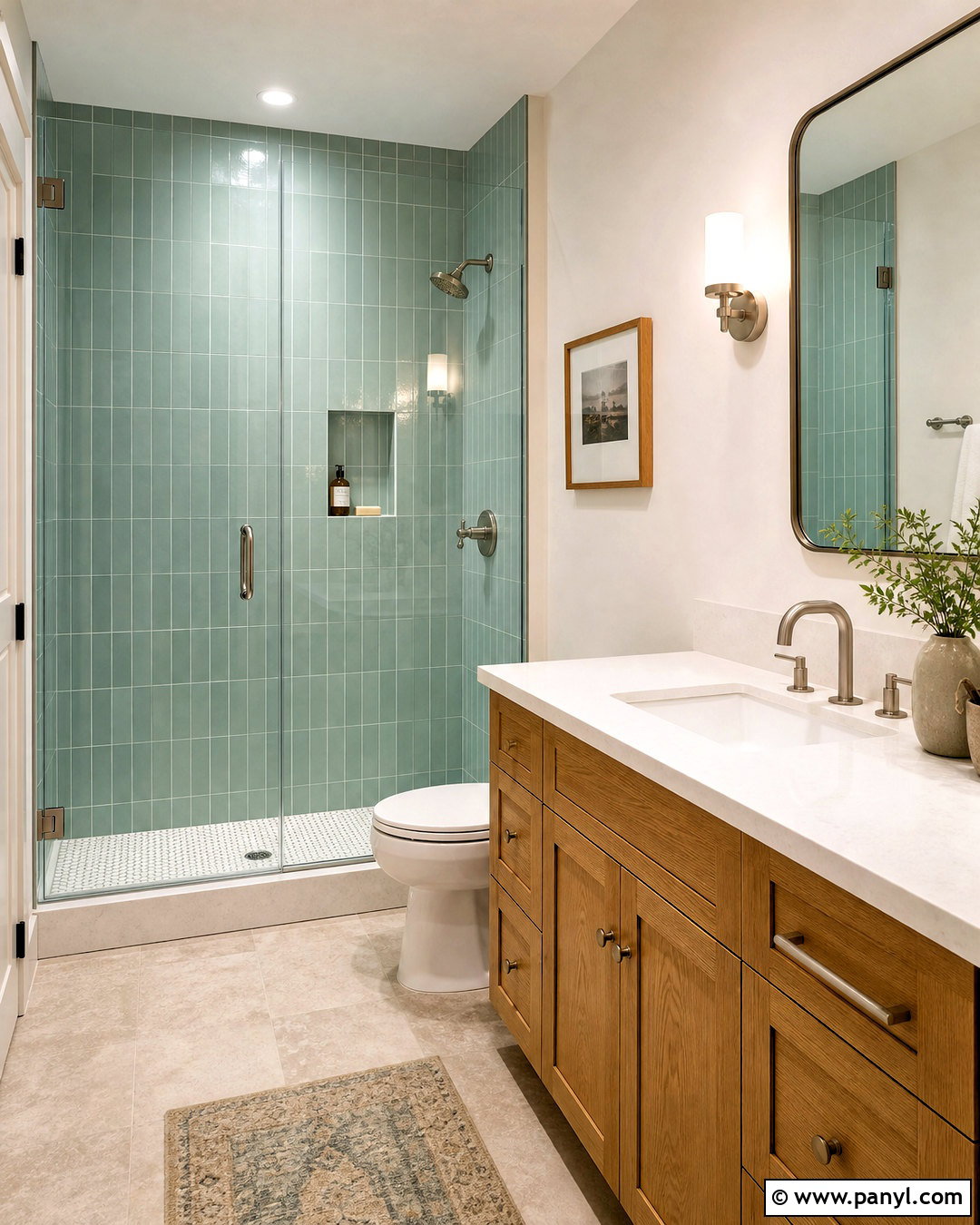 Sea Green Tile Shower - 20 sea green bathroom ideas