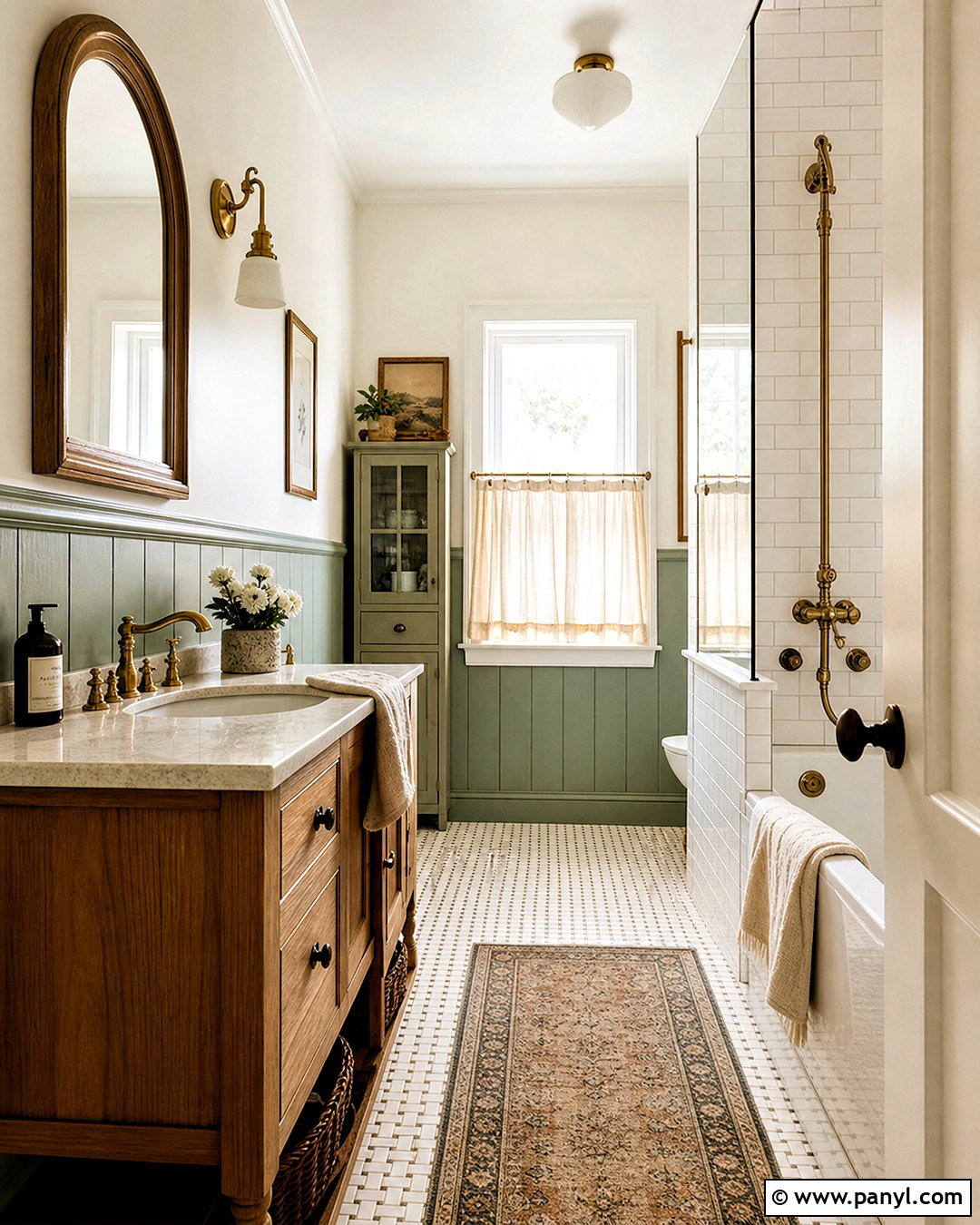 Sea Green Wainscoting Bathroom - 20 sea green bathroom ideas