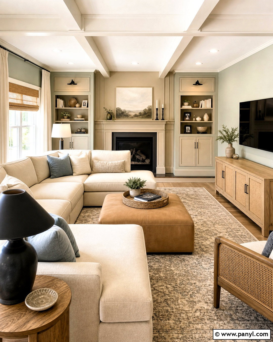 Sea Salt And Accessible Beige Family Room - 20 sw sea salt color palette ideas