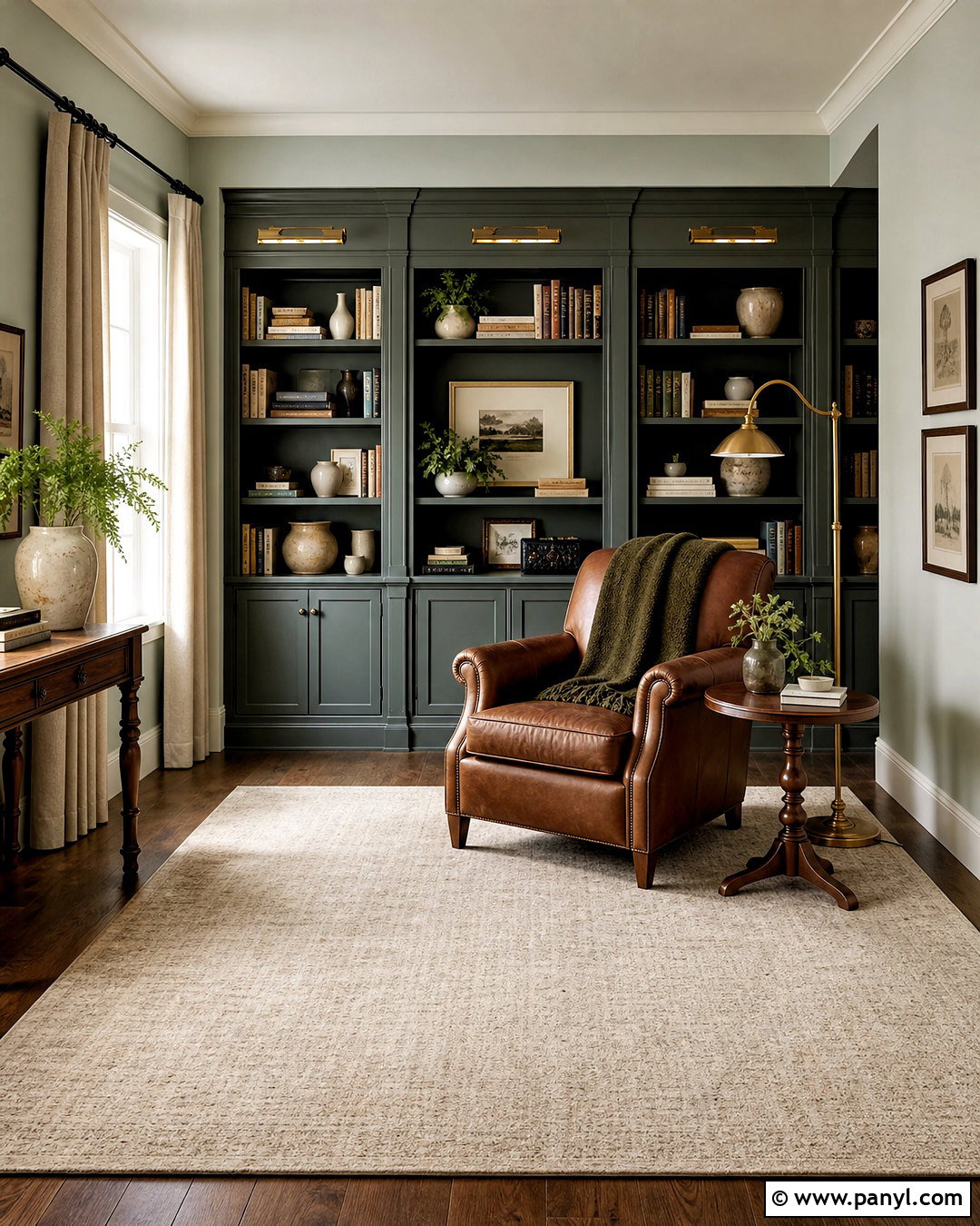 Sea Salt And Homburg Gray Reading Room - 20 sw sea salt color palette ideas