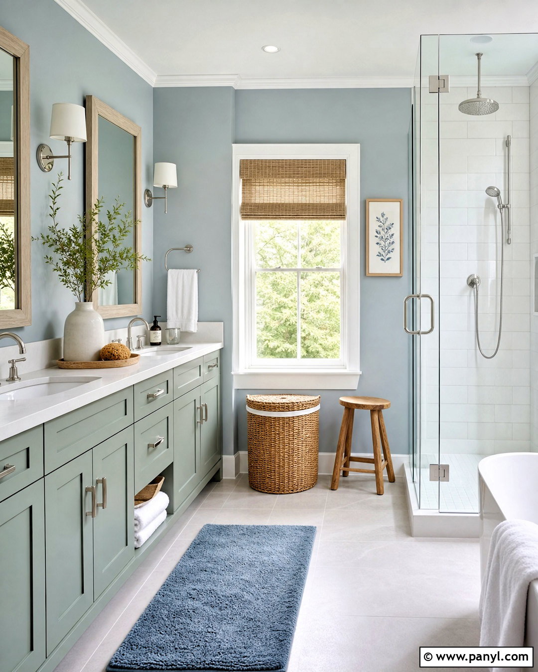 Sea Salt And Silvermist Bathroom - 20 sw sea salt color palette ideas