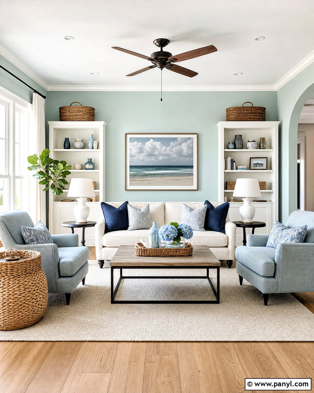Sea Salt And Spare White Living Room - 20 sw sea salt color palette ideas