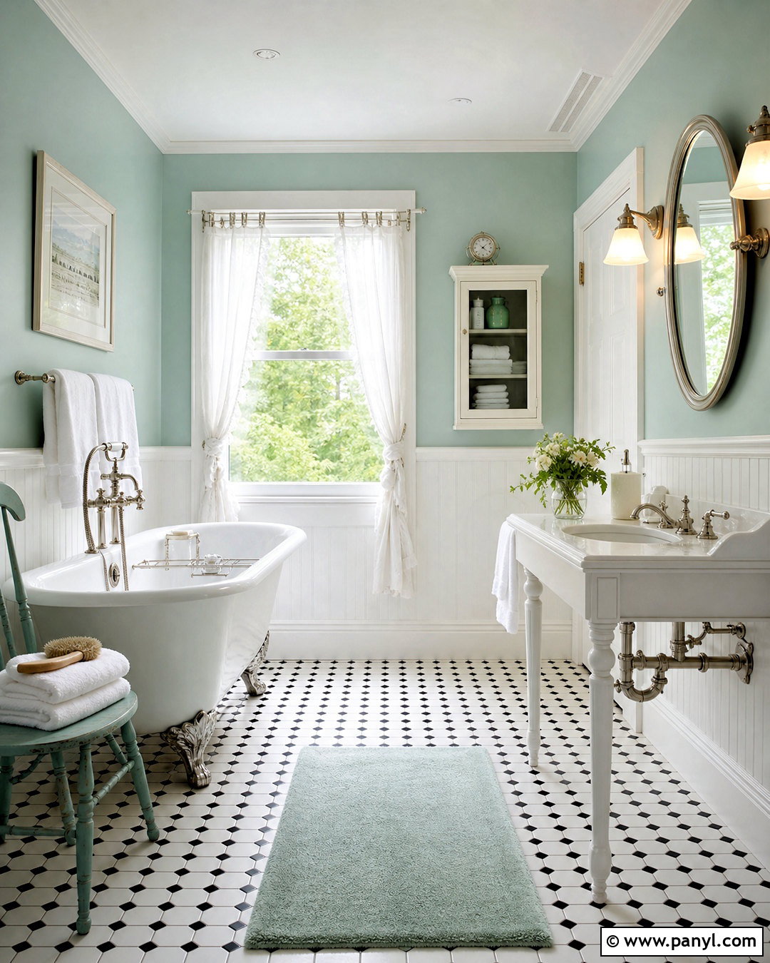 Sea Salt Bathroom With Clawfoot Tub - 20 seasalt sw bathroom ideas