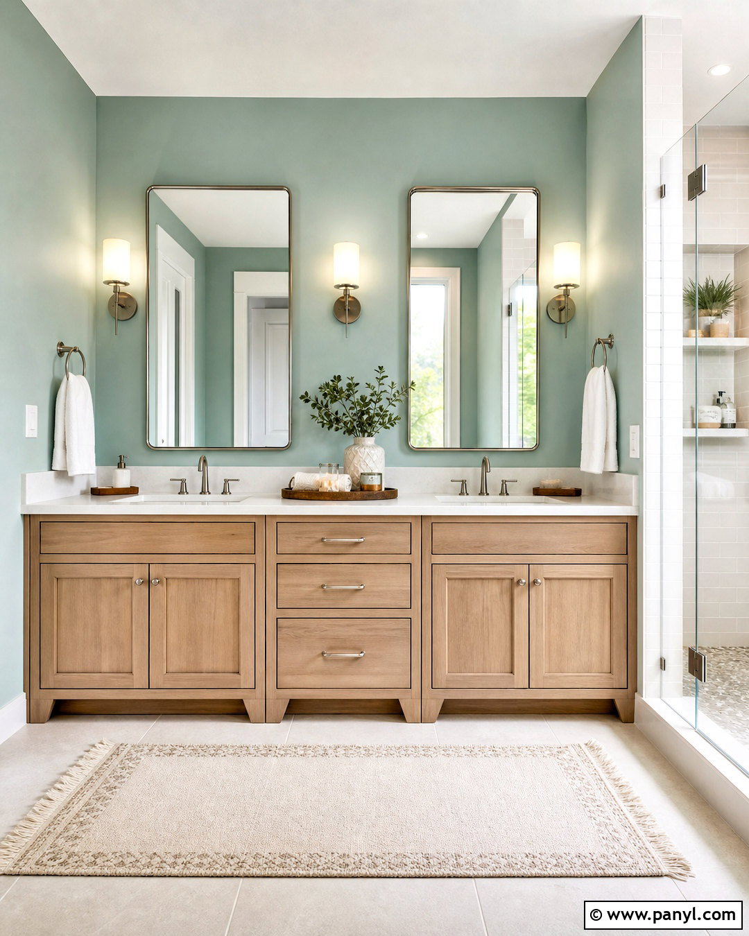 Sea Salt Bathroom With Double Vanity - 20 seasalt sw bathroom ideas