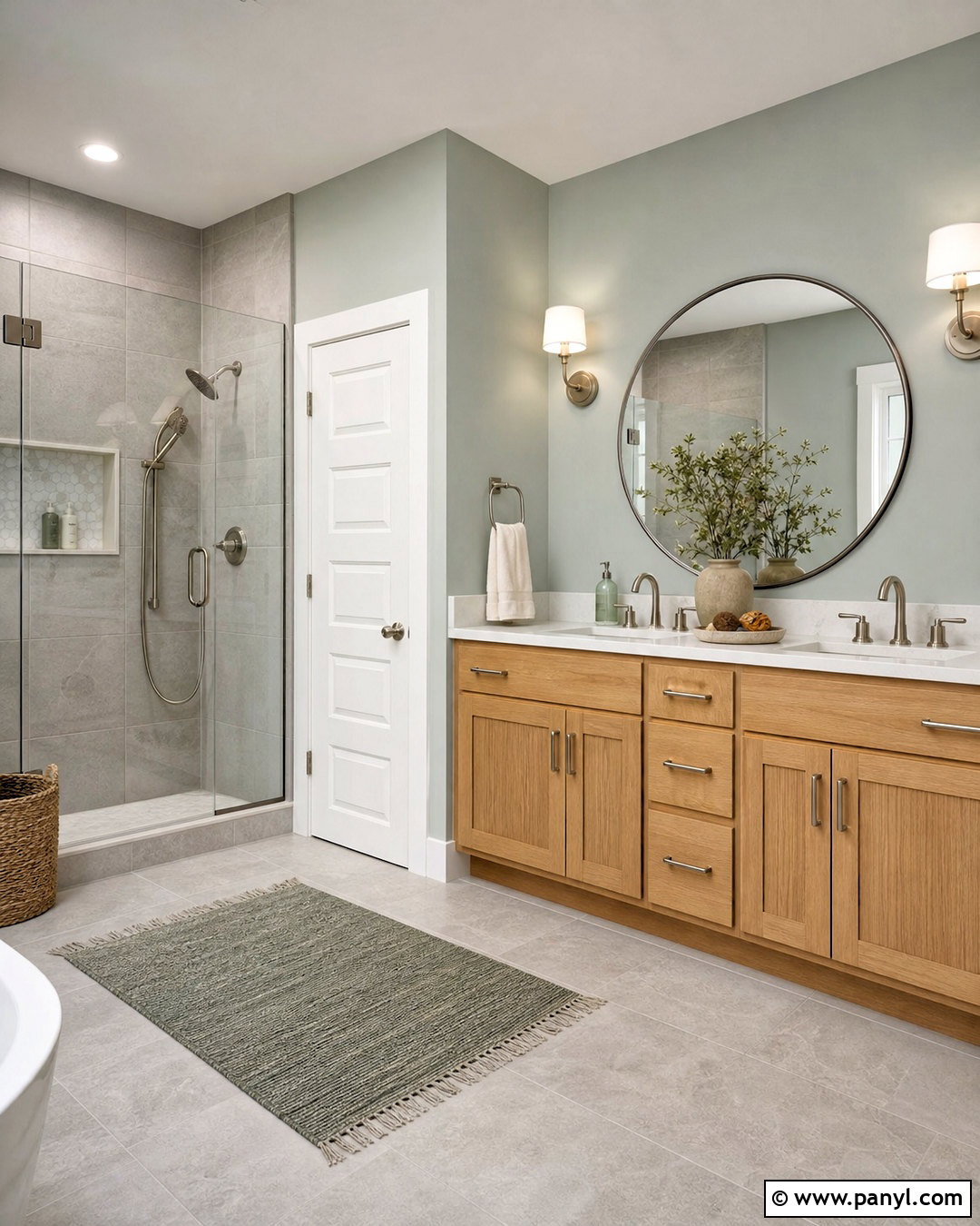 Sea Salt Bathroom With Gray Tile - 20 sea salt bathroom ideas