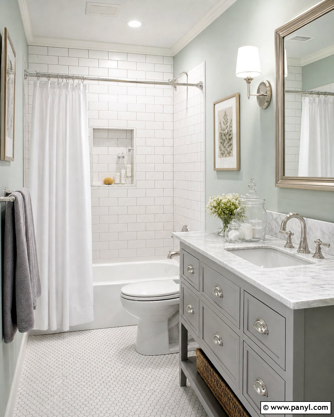 Sea Salt Bathroom With Subway Tile - 20 seasalt sw bathroom ideas