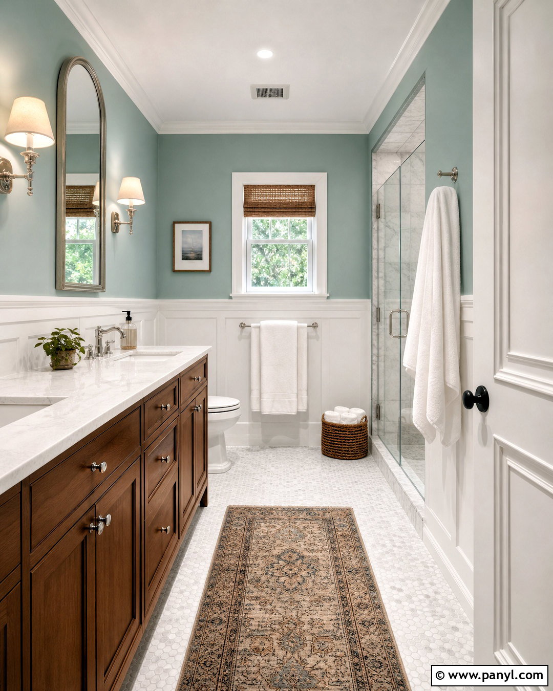 Sea Salt Bathroom With Wainscoting - 20 sea salt bathroom ideas