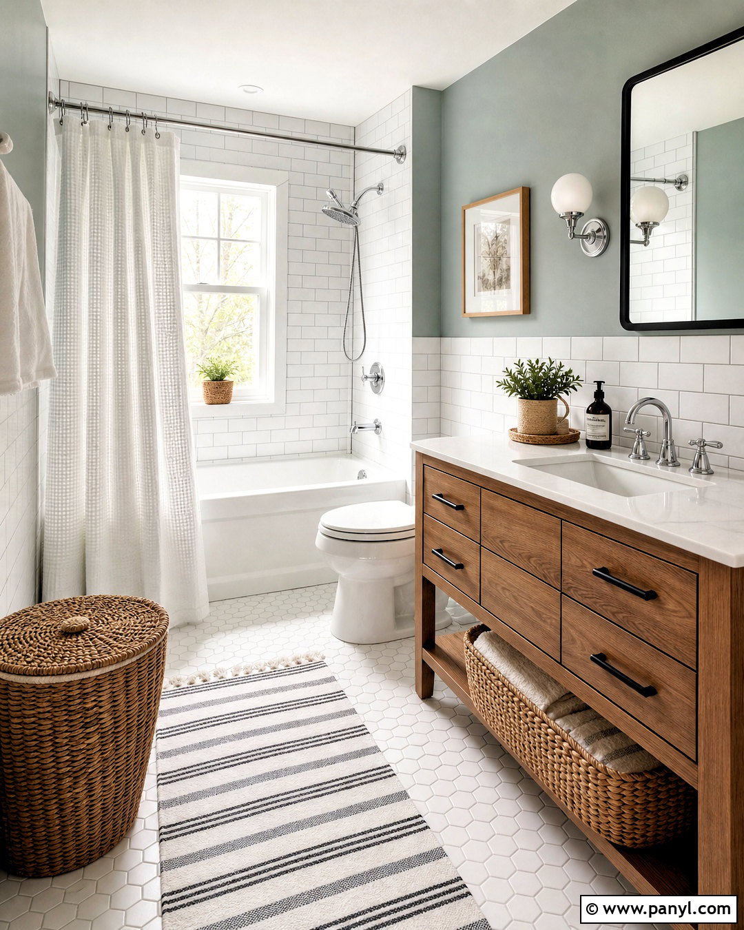 Sea Salt Bathroom With White Subway Tile - 20 sea salt bathroom ideas
