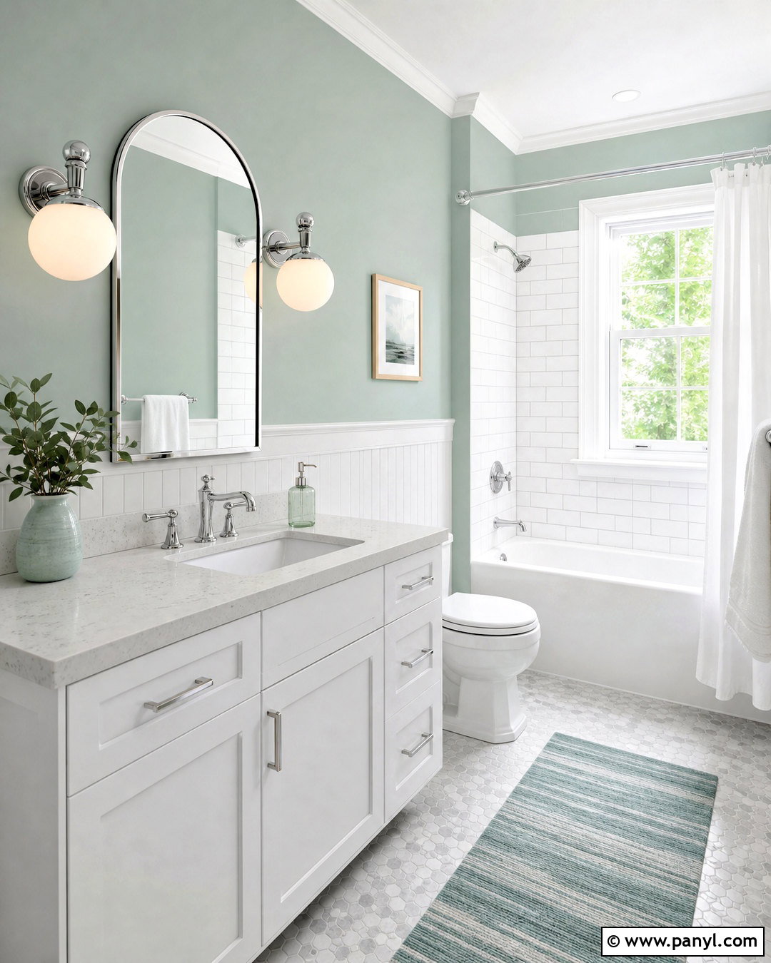 Sea Salt Bathroom With White Vanity - 20 sea salt bathroom ideas