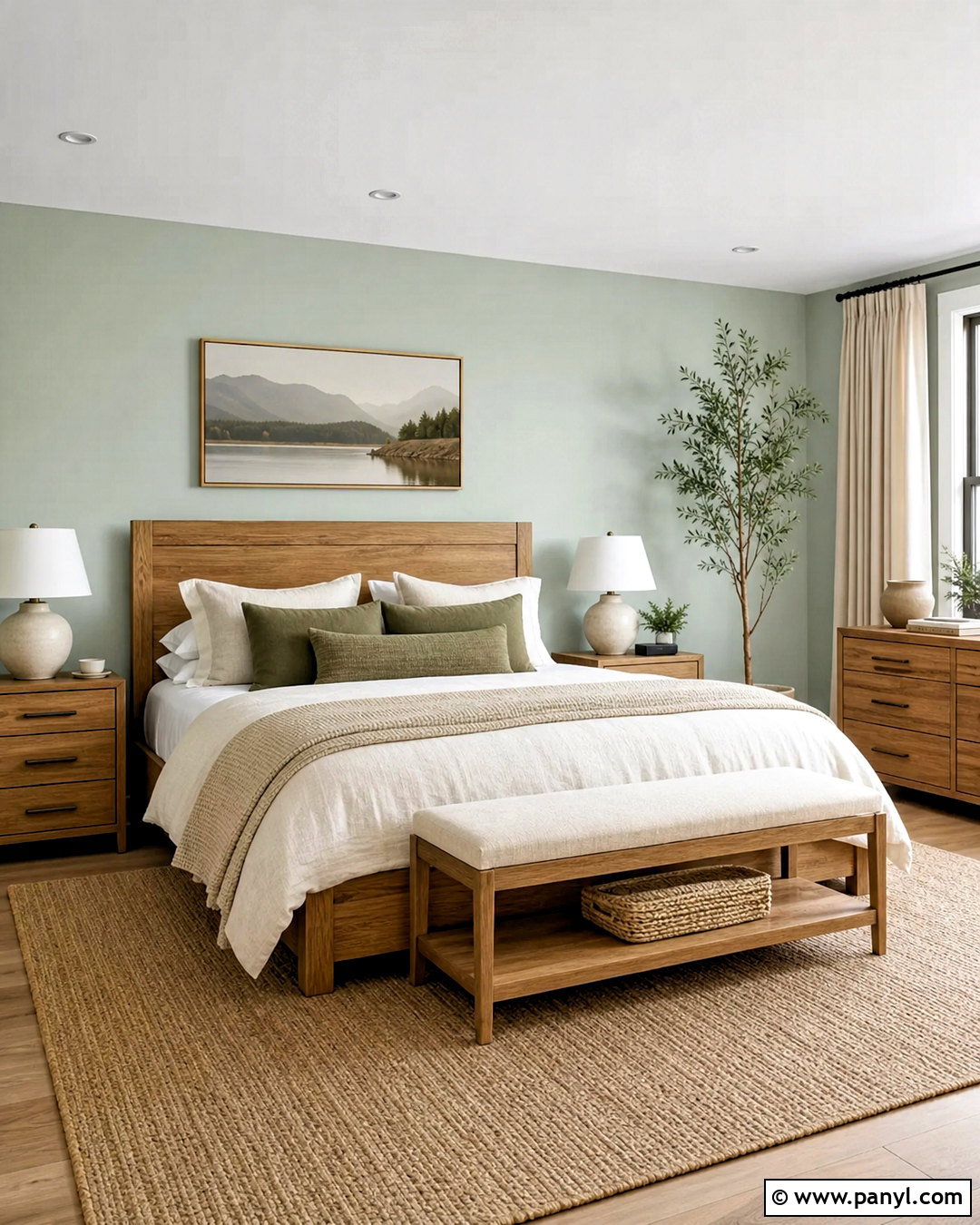 Sea Salt Bedroom With Natural Wood - 20 sea salt bedroom ideas