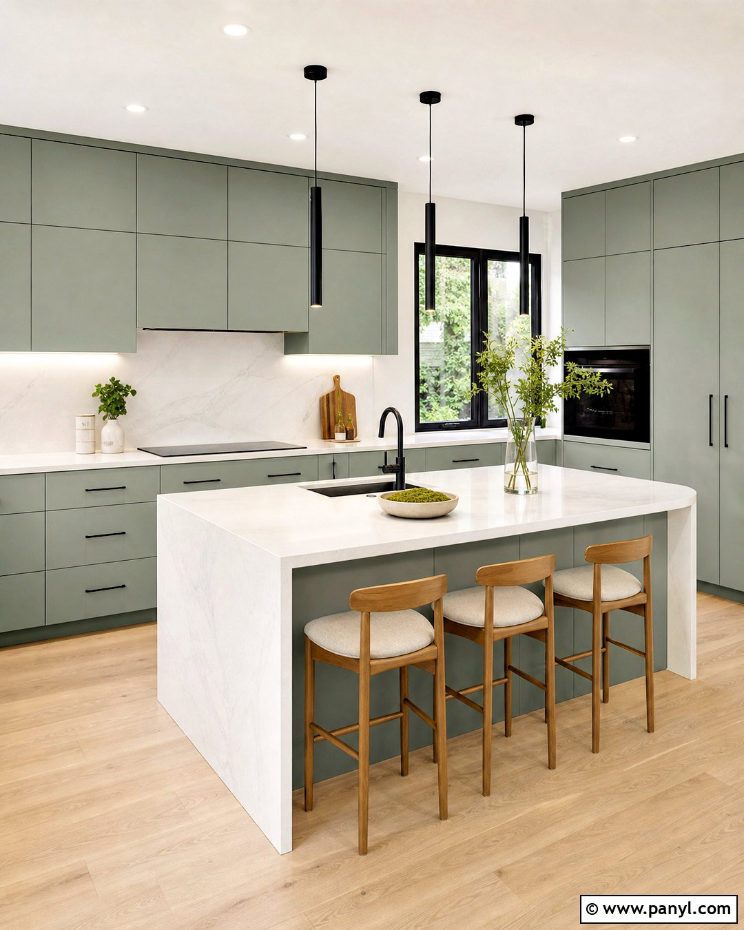 Sea Salt Cabinets In A Modern Kitchen - 20 sea salt kitchen cabinets