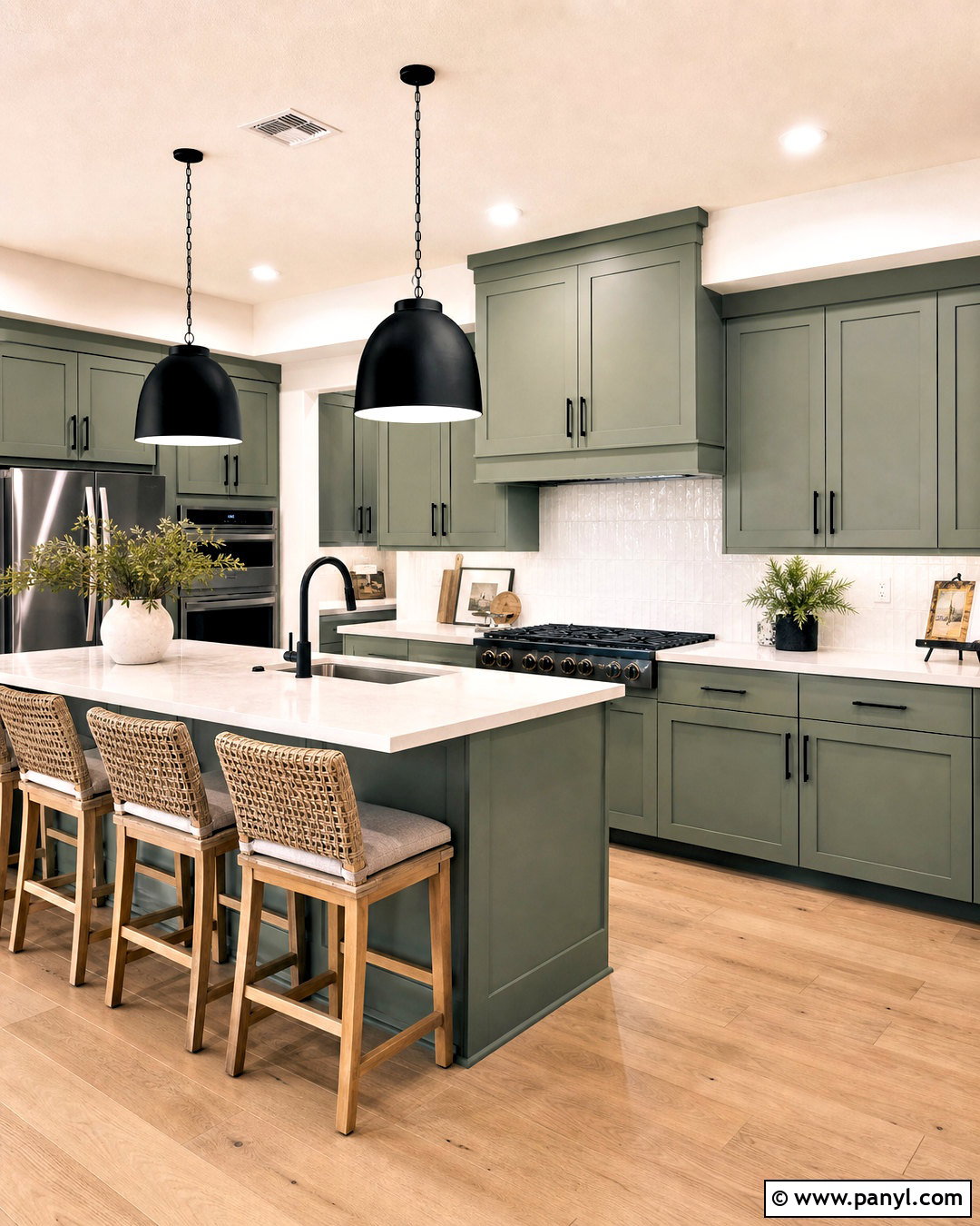 Sea Salt Cabinets With Black Hardware - 20 sea salt kitchen cabinets