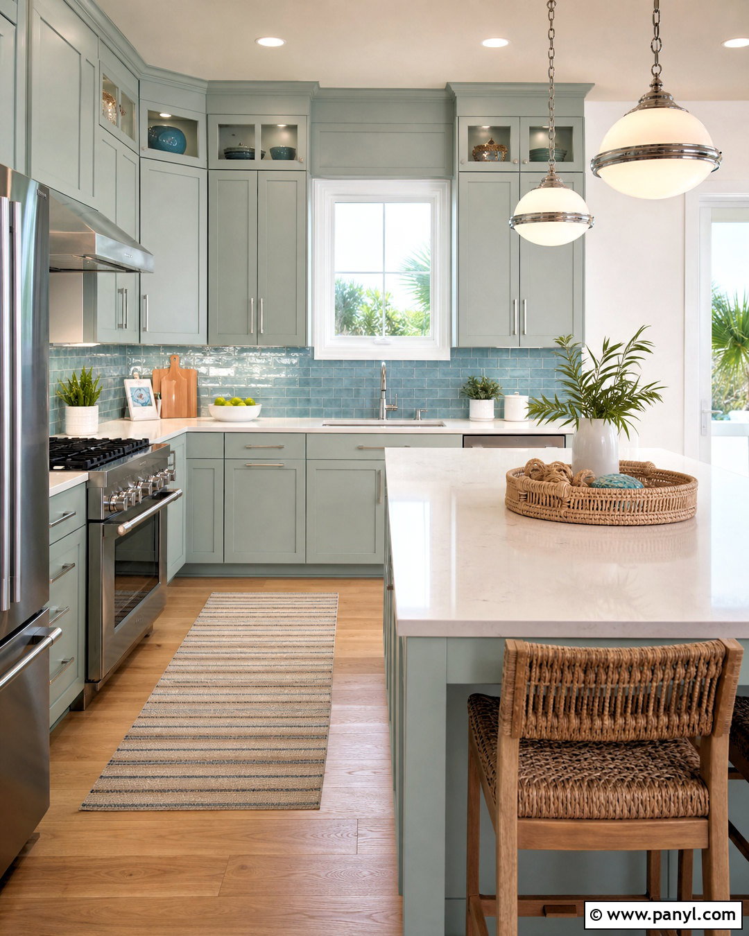 Sea Salt Cabinets With Blue Tile - 20 sea salt kitchen cabinets