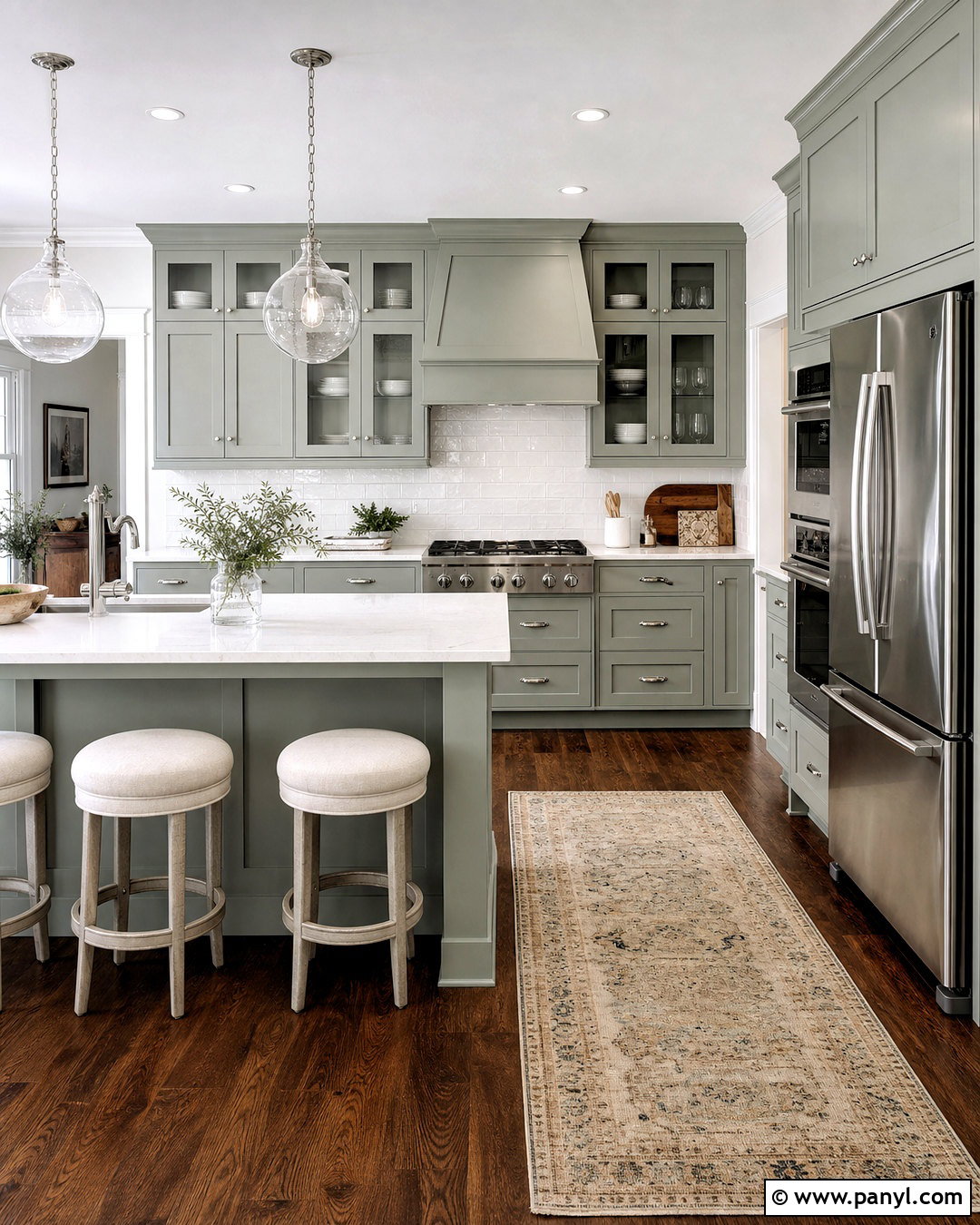 Sea Salt Cabinets With Dark Wood Floors - 20 sea salt kitchen cabinets