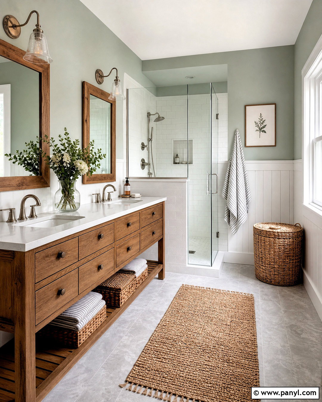 Sea Salt Farmhouse Bathroom - 20 sherwin williams farmhouse colors