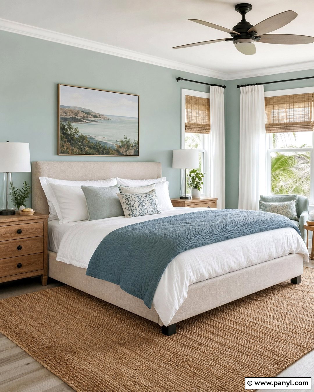 Sea Salt Green Bedroom Walls - 20 Sherman Williams Green Walls