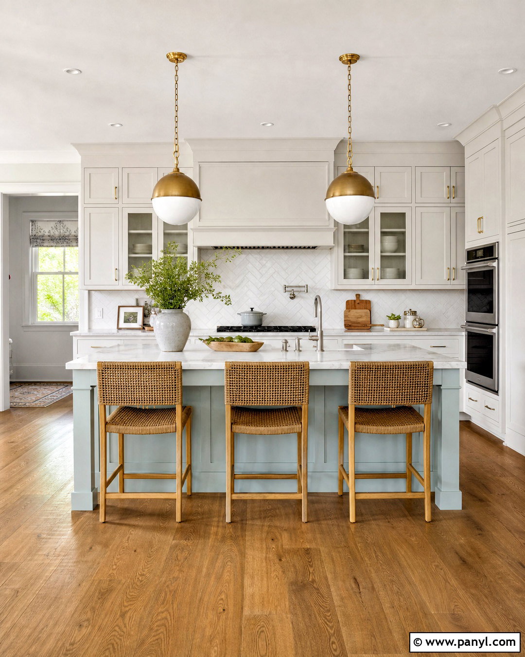 Sea Salt Kitchen Island With White Cabinets - 20 sea salt sherwin williams kitchen ideas